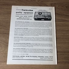 GRAM179 MAGAZINE ADVERT 11X8 VORTEXION CBL TAPE RECORDER