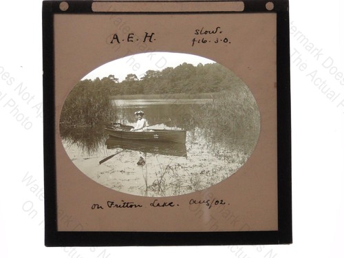 Woman rowing boat fritton lake - rowing,