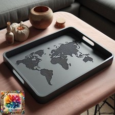 Decorative Serving Tray "World