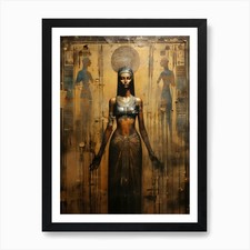Egyptian Goddess Art Print Framed Wall Art Poster Canvas Print Picture