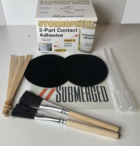 Submerged drysuit repair - submerged-drysuit, kit