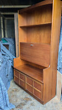 Nathan tall unit with squares cupboard bureau bookcase desk with key NSE040225