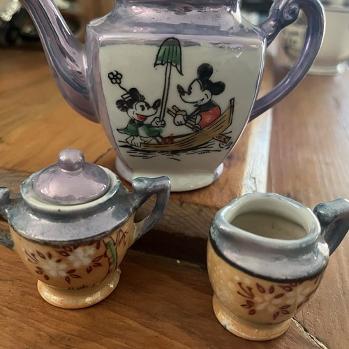 Mickey mouse lusterware teapot - mickey,