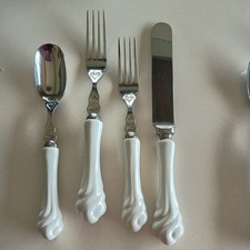 Denby "Heart" Baroque Cutlery; VGC SET 5 OF 8