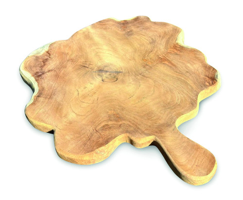 Rustic teak chopping board - rustic,