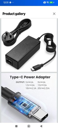 45w usb laptop charger for - laptop,