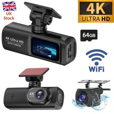 4K Dash Cam Front and Rear