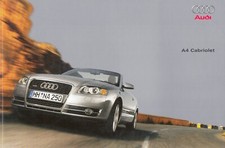 2005 Audi A4 Convertible Cabriolet B7 3.0 TDi 3.2 FSi Brochure Brochure Price List 84