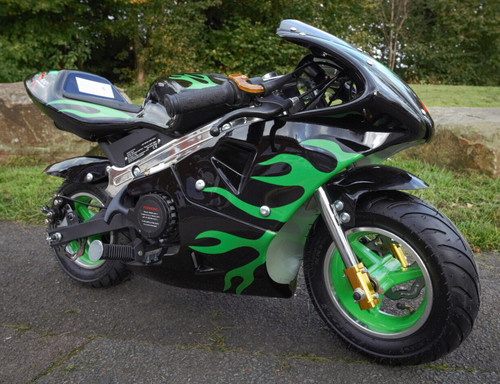 Mini motorcycle green sports - green,