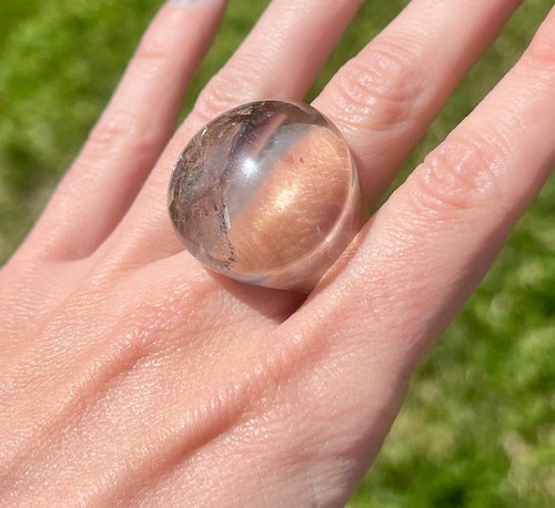 Smoky quartz sphere gemstone - smoky,