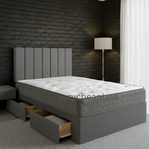 Divan bed with mattress - divan,