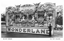 RPPC c1950s Vintage Postcard Fairground Organ Wonderland