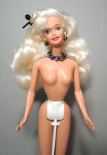 Vintage Barbie doll Evening Elegance Series nude with doll stand 1990s VGC