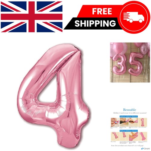 Helium filled xxl pink number - xxl,