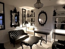 Black Gothic Hand Painted