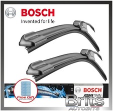 2x Wiper Blades Flat Aero for