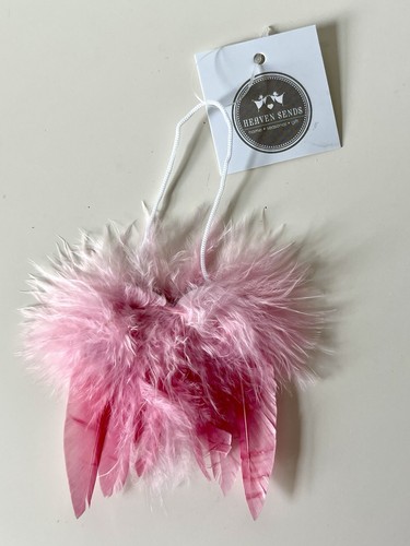Pink feather angel wings - feather,