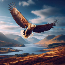 Soaring White-Tailed Sea