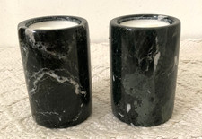 Black Marble Column Tea Light