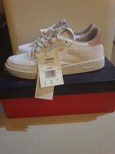 Reebok Classics Club C Clean Trainers Ladies White Size UK 4.5 EU 37.5 US 7