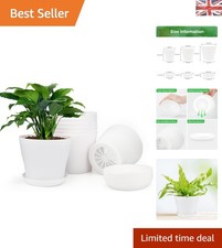 Small 4-Inch White Flower Pots