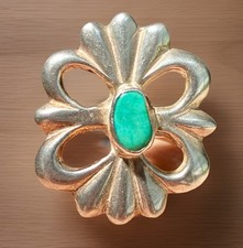 Sterling & Turquoise Sand Cast