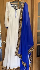 Asian/ Indian Blue And White