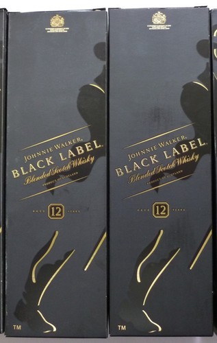 Empty johnnie walker black - 2x,
