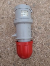 32A 5-Pin Plug Waterproof IP44, 3-Phase 415V, 3P+N+E