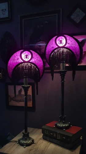 Pair gothic table lamps - of,