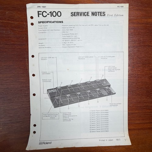 Vintage roland 100 service - vintage,