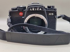 Leica R5 Black SLR Camera Body  & Leica carry strap. Tested Excellent