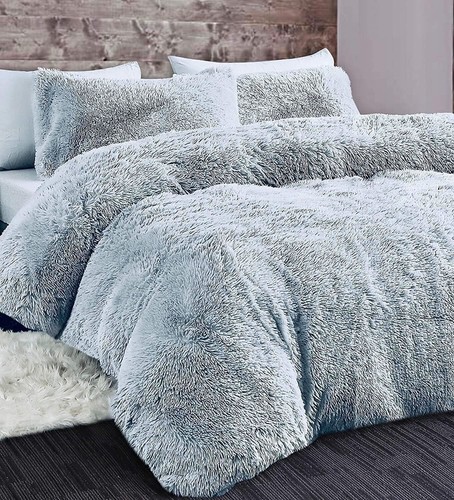 Silver long pile faux - long,