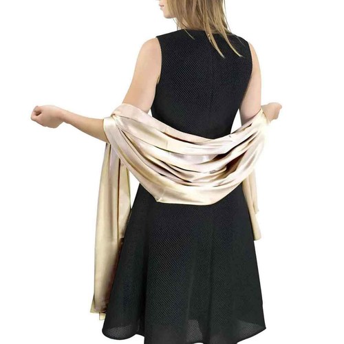 Wedding satin shawl plain - wedding, shawl,