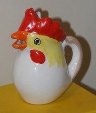 Vintage Chicken  milk Jug Hand Painted￼made in Italy