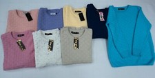 Ladies Ice 100% Acrylic Knitwear with patten Jumper in various colours and sizes
