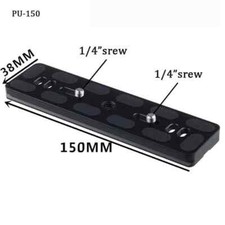 PU150 Quick Release Arca Swiss Benro Plate Ballhead Tripod PU-150 UK Seller