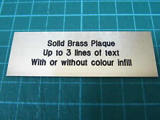 Brass Polished Engraved Plaque