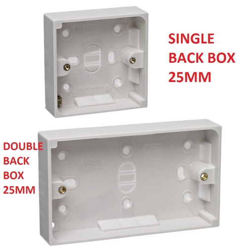 25mm wall pattress - pattress, back
