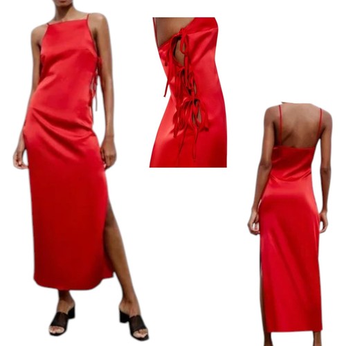Zara red slip dress - slip,