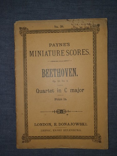 Eulenberg paynes miniature - ,