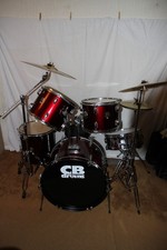 CB Drums metallic dark red
