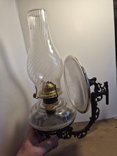 Antique Cast Iron Oil Lamp