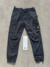 Men’s Stone Stretch Black Stone Island Cargos Pants/Trousers Size 34