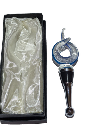 Murano love knot wine bottle - murano,