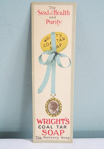Antique bookmark advertising - bookmark,