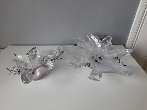 Individual art glass bowls - 2,