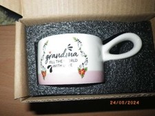 BRAND NEW AND BOXED GRANDMA SMALL TEA CUP TEA LIGHT HOLDER