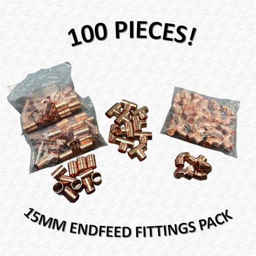 100 pieces 15mm end feed - 100,