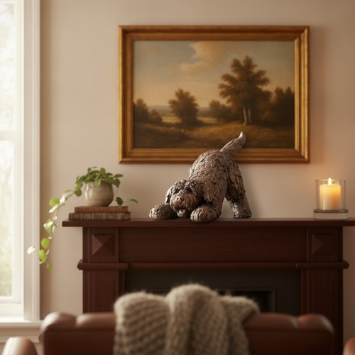 Frith bronze cockapoo dog - cockapoo,